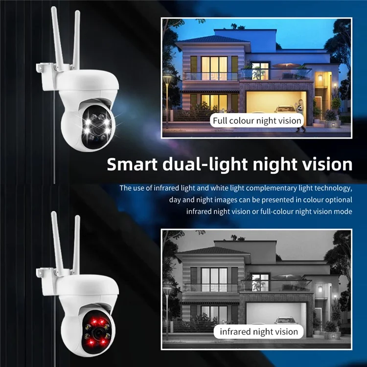 K21 360 Degree Panoramic Night Vision HD Home Security Camera Two Way Audio WiFi IP Camera