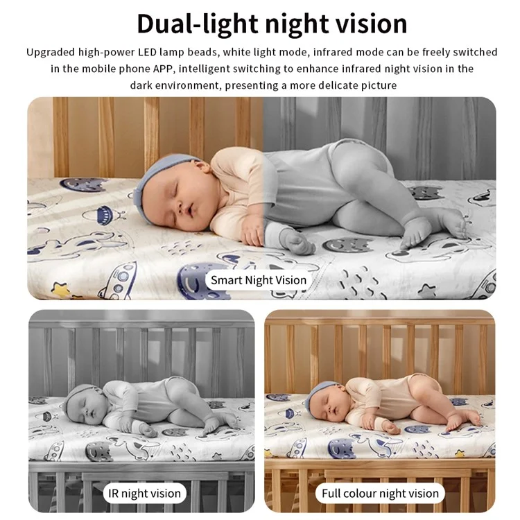 K22 Dual Lens 1080P HD Human Detection Camera Two Way Audio Home Security Night Vision WiFi Webcam
