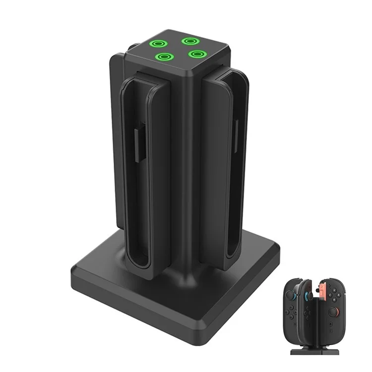 SW-TXZC017 For Nintendo Switch 2 Hand Grips Charging Dock 4 in 1 Magnetic Charging Stand Controllers Charger Base
