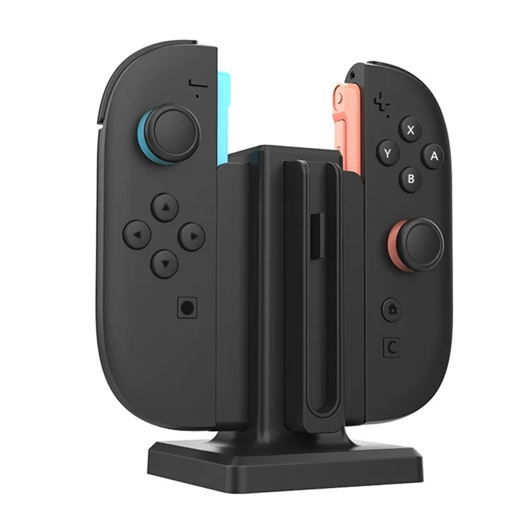 SW-TXZC017 For Nintendo Switch 2 Hand Grips Charging Dock 4 in 1 Magnetic Charging Stand Controllers Charger Base