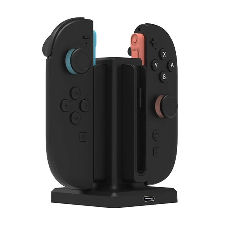 SW-TXZC017 For Nintendo Switch 2 Hand Grips Charging Dock 4 in 1 Magnetic Charging Stand Controllers Charger Base