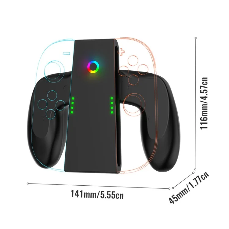 JYS-NS2287 For Nintendo Switch 2 Joy-Con Charging Grip Dual Controller Charger Dock