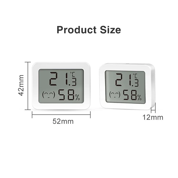 WSD500D Tuya Zigbee Smart Temperature Sensor Remote Monitoring LCD Display Humidity Detector