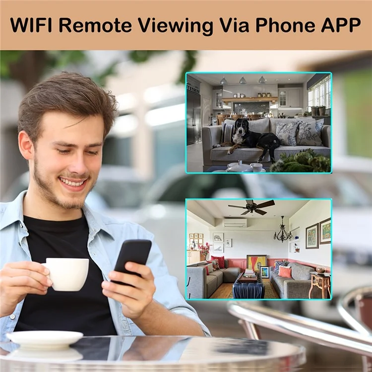 15W Wireless Charging Alarm Clock HD1080P WiFi Camera Digital Clock Charger For Home Security