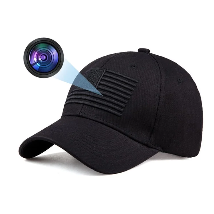 HD 1080P Mini Camera Baseball Cap with Motion Detection Outdoor Surveillance Camera