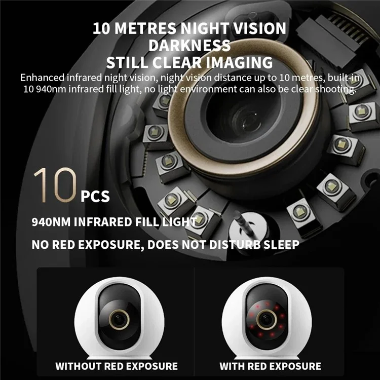 XIAOMI C700 4K Smart Camera Full Color Night Vision WiFi Surveillance Camera for Home Security, CN Plug