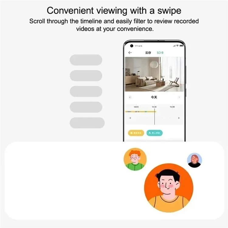 Câmera Inteligente XIAOMI 3 PTZ Versão Visão Noturna Áudio Bidirecional Câmera Wi-Fi para Segurança Residencial, Plug CN