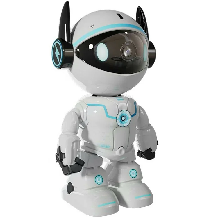 ESCAM PT205 Caméra de Sécurité Domestique Design Robot 1080P avec Suivi Automatique et Audio Bidirectionnel WiFi - Prise Européenne
