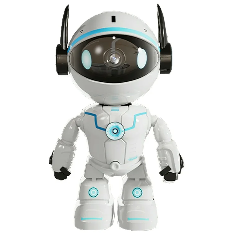ESCAM PT205 Caméra de Sécurité Domestique Design Robot 1080P avec Suivi Automatique et Audio Bidirectionnel WiFi - Prise Européenne
