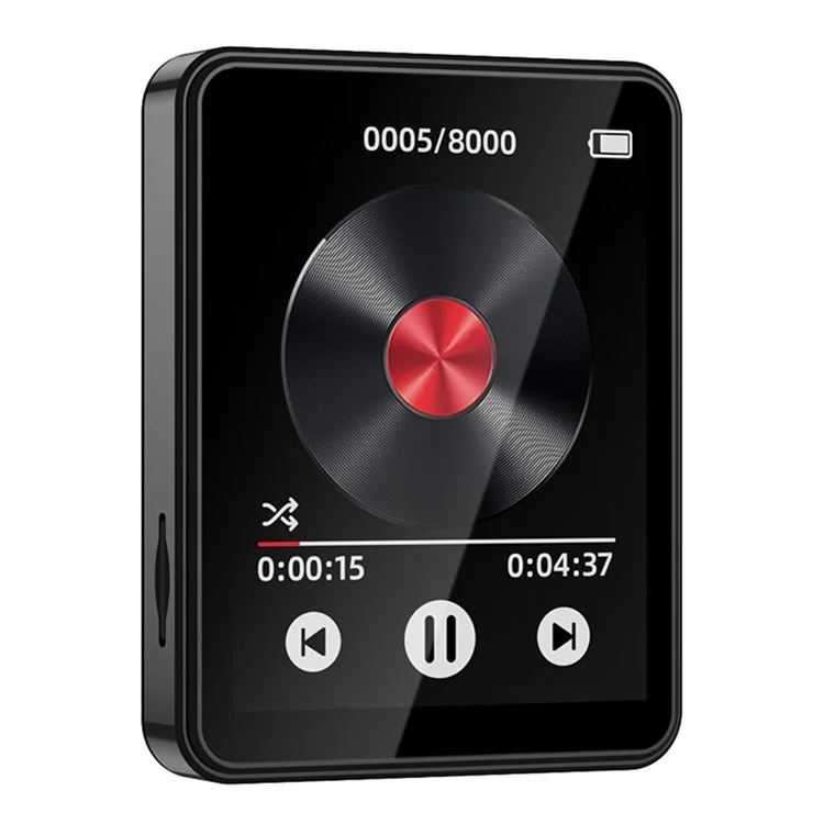 MP3-05B Lettore MP4 con schermo touch da 2,4 pollici, Bluetooth, Radio FM e Video, Versione in Metallo (Con scheda TF da 64G)