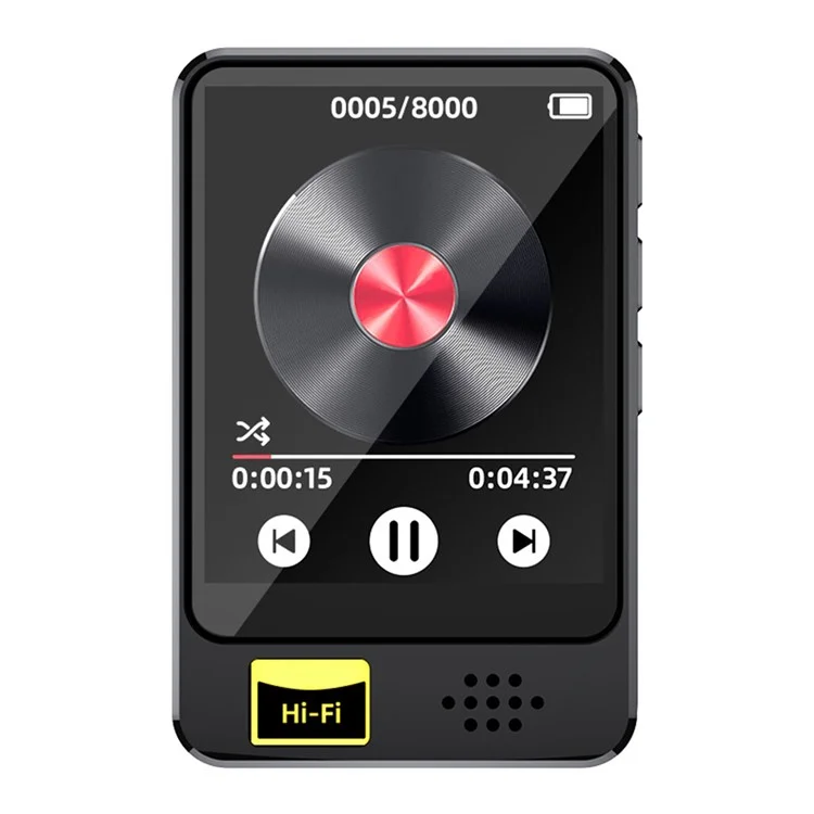 T5 1.77 Inch Touch Screen MP4 Player Bluetooth-Compatible Radio E-Book Reader Voice Recorder (With 64G TF Card)