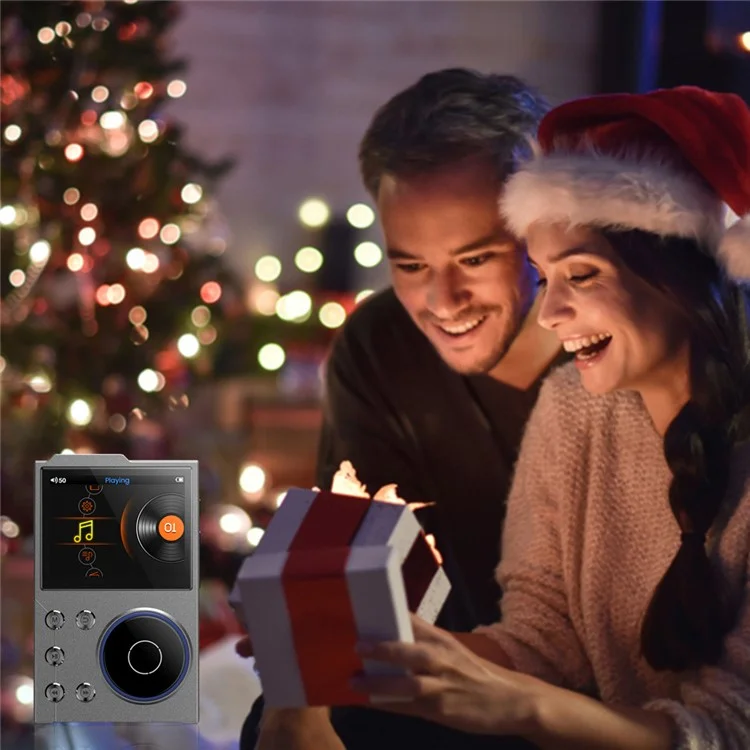 Lettore musicale T10 con schermo TFT da 2,4 pollici, Lettore HiFi, Registratore vocale, Radio FM Bluetooth, Memoria interna da 16 GB