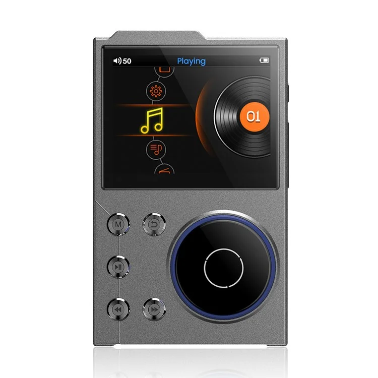 Lettore musicale T10 con schermo TFT da 2,4 pollici, Lettore HiFi, Registratore vocale, Radio FM Bluetooth, Memoria interna da 16 GB