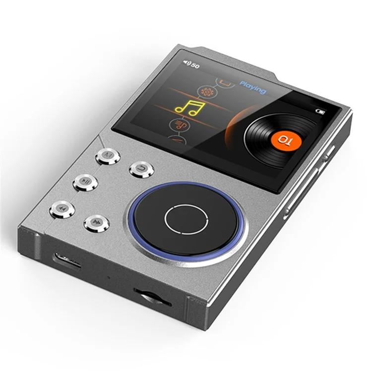 Lettore musicale T10 con schermo TFT da 2,4 pollici, Lettore HiFi, Registratore vocale, Radio FM Bluetooth, Memoria interna da 16 GB
