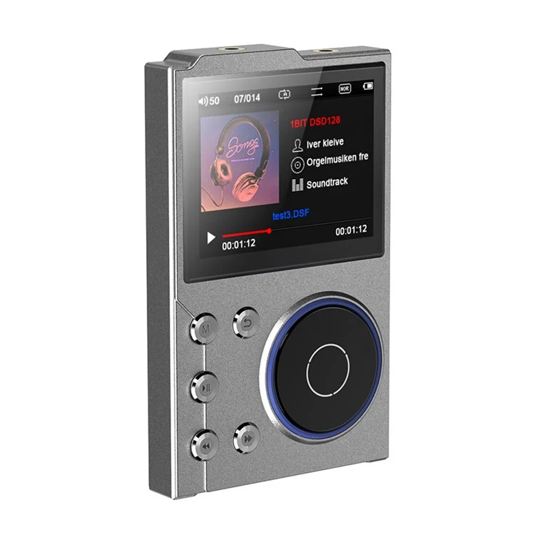 Lettore musicale T10 con schermo TFT da 2,4 pollici, Lettore HiFi, Registratore vocale, Radio FM Bluetooth, Memoria interna da 16 GB