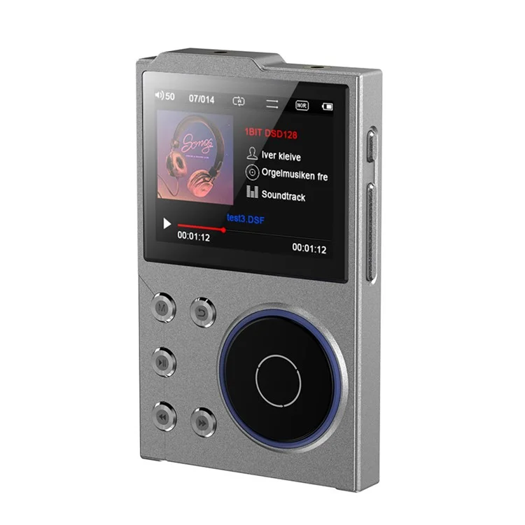 Lettore musicale T10 con schermo TFT da 2,4 pollici, Lettore HiFi, Registratore vocale, Radio FM Bluetooth, Memoria interna da 16 GB