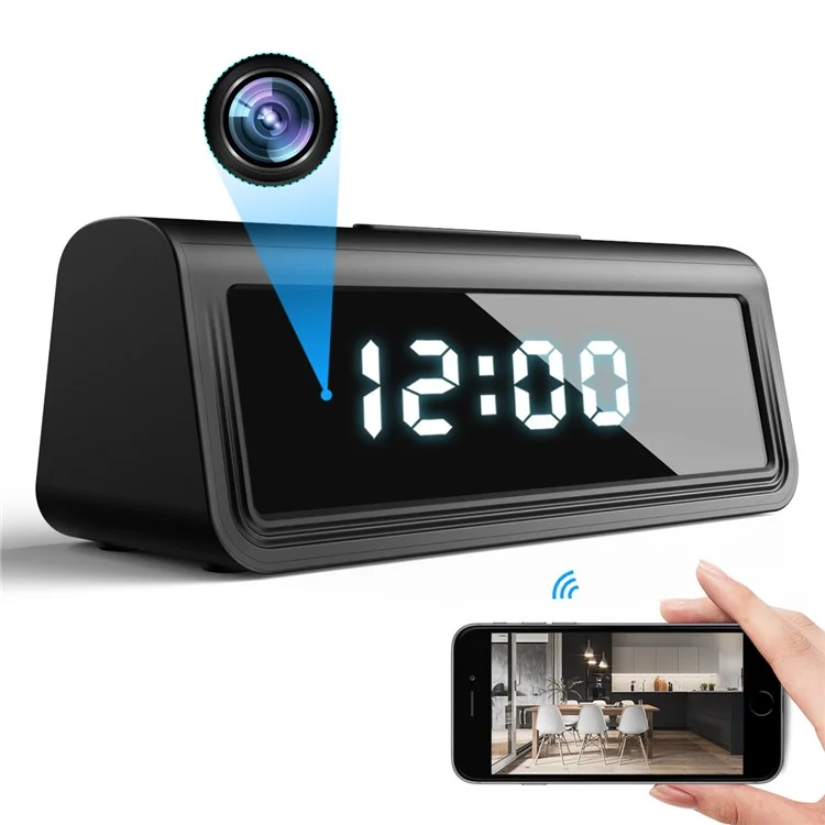 A21 WiFi Clock Camera Home Security Hidden Spy Mini Camera Motion Detection Night Vision for Indoor Surveillance