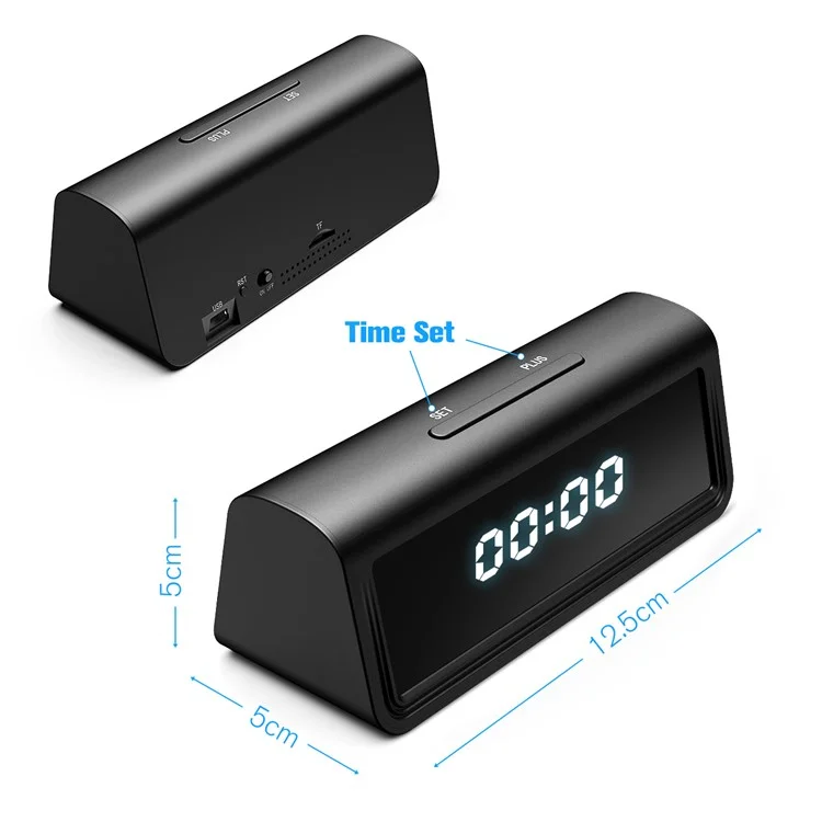 A21 WiFi Clock Camera Home Security Hidden Spy Mini Camera Motion Detection Night Vision for Indoor Surveillance