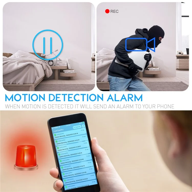 A21 WiFi Clock Camera Home Security Hidden Spy Mini Camera Motion Detection Night Vision for Indoor Surveillance