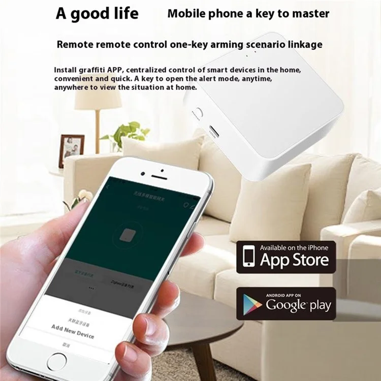 DY-H5 Smart Home Gateway Zigbee 3.0 Bluetooth-Compatible Mesh 5.0 WiFi 3 in 1 Wireless Hub Support Alexa
