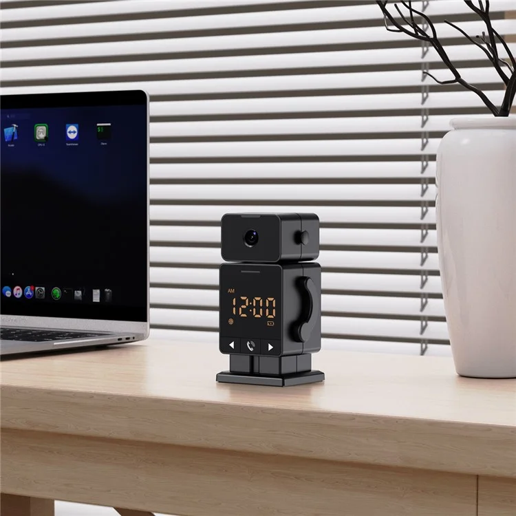 C11 Tuya WiFi Security Camera Alarm Clock Two Way Audio Night Vision HD Surveillance Camera - EU Plug