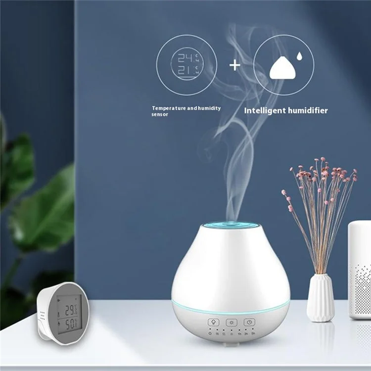 Capteur de température et d'humidité WSD500C Tuya Zigbee avec alarme anormale pour maison et bureau