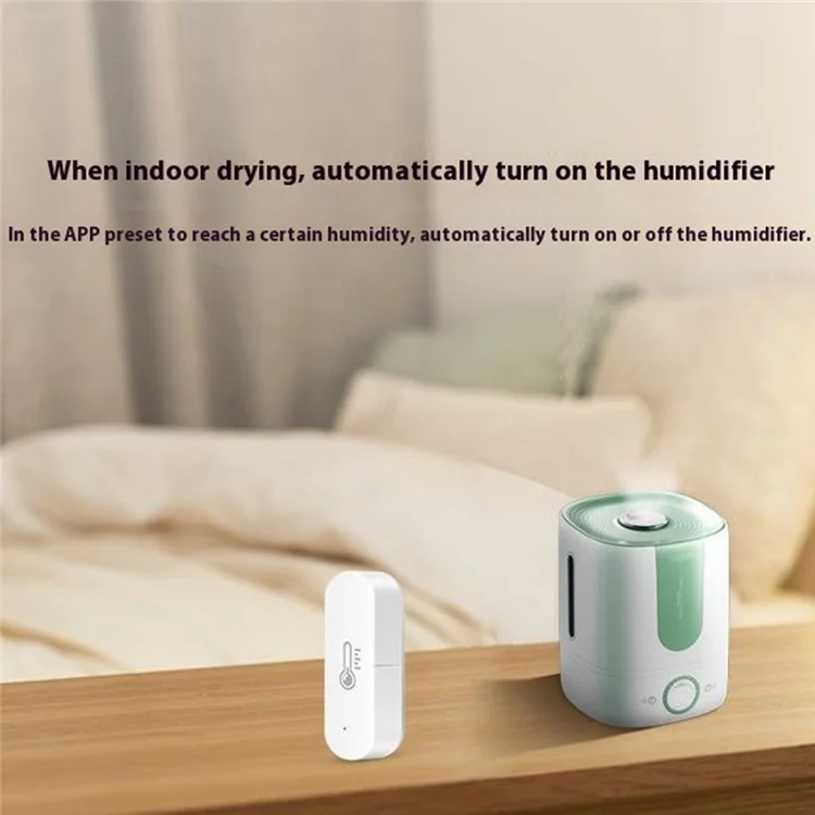 WSD500A Tuya Умный Zigbee 3.0 датчик температуры и влажности, совместимый с Alexa и Google Assistant (Без батареи)