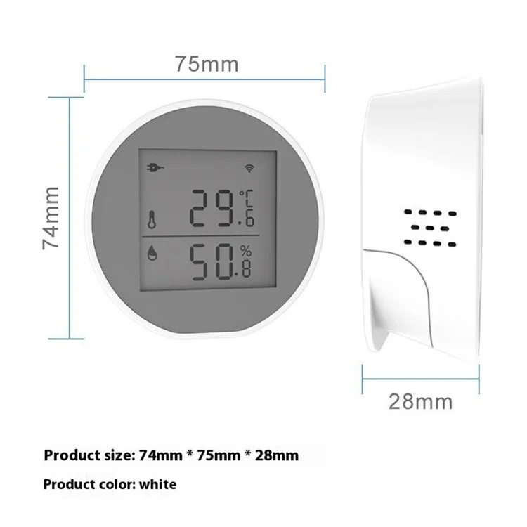 Detector de Fugas de Agua WiFi SQ400B Inteligente con Sensor de Desbordamiento y Sirena, Monitor en Tiempo Real Compatible con Alexa y Google Assistant