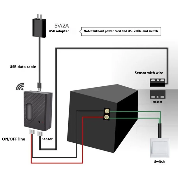 CK400A Tuya WiFi Abre Puertas de Garaje Inteligente con Control Remoto Compatible con Alexa / Control de Voz de Google