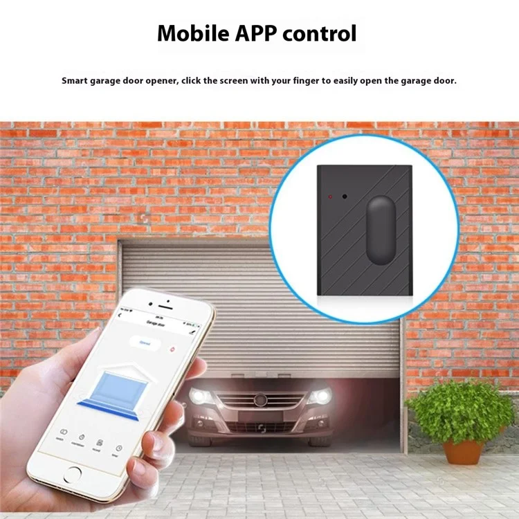 CK400A Tuya WiFi Abre Puertas de Garaje Inteligente con Control Remoto Compatible con Alexa / Control de Voz de Google