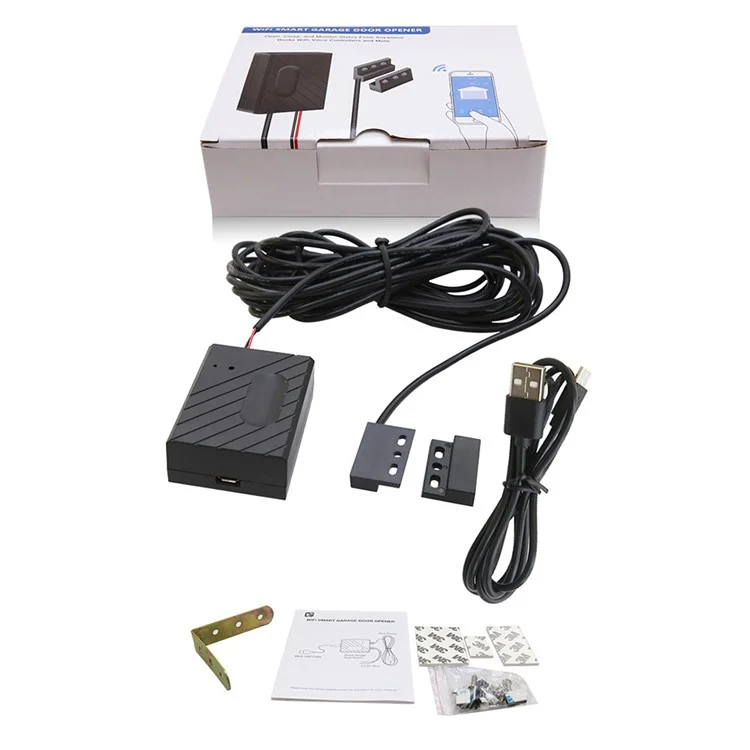 CK400A Tuya WiFi Abre Puertas de Garaje Inteligente con Control Remoto Compatible con Alexa / Control de Voz de Google