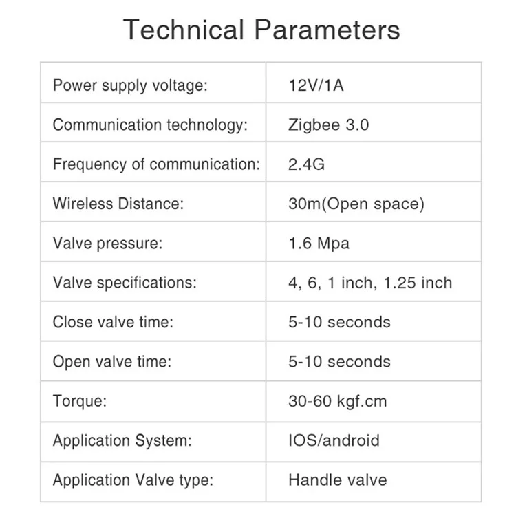 FM500ATuya Smart Zigbee Valve Actuator Water / Gas Valve Remote Wireless Control Compatible with Alexa Google Assistant