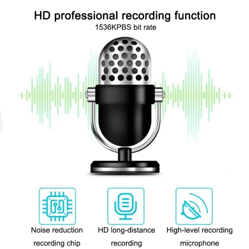 1,77 Pouce Écran Lecteur MP4 Portable Compatible Bluetooth Radio FM Enregistreur Vocal (Sans Carte TF) - Noir