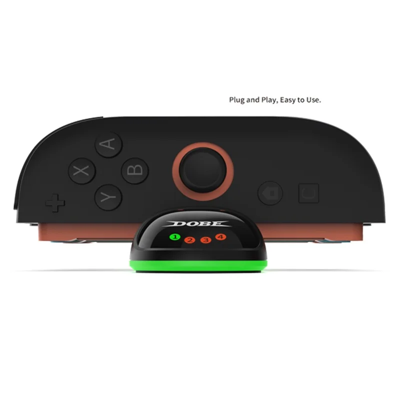 DOBE TNS-31114 Pour Nintendo Switch 2 Chargeur de Joy-Con 4 en 1 Chargeur portable avec indicateur LED