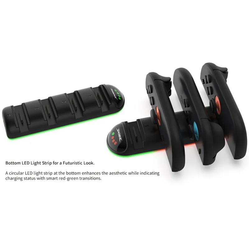 DOBE TNS-31114 Pour Nintendo Switch 2 Chargeur de Joy-Con 4 en 1 Chargeur portable avec indicateur LED