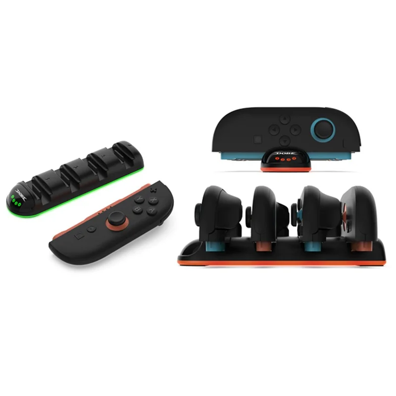 DOBE TNS-31114 Pour Nintendo Switch 2 Chargeur de Joy-Con 4 en 1 Chargeur portable avec indicateur LED