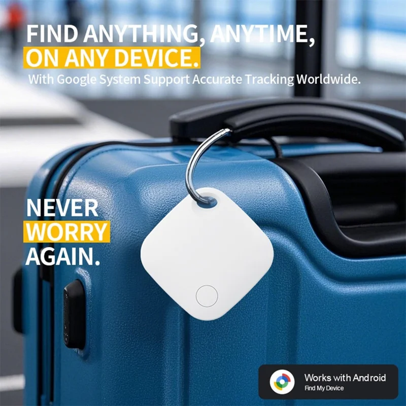 Localizador GPS Antivío Tag03 para Mascotas y Objetos de Valor - Compatible con Google Find My Device - Blanco
