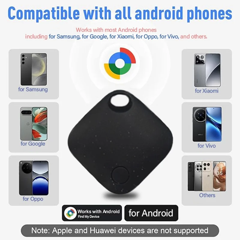 Localizador GPS Antivío Tag03 para Mascotas y Objetos de Valor - Compatible con Google Find My Device - Blanco