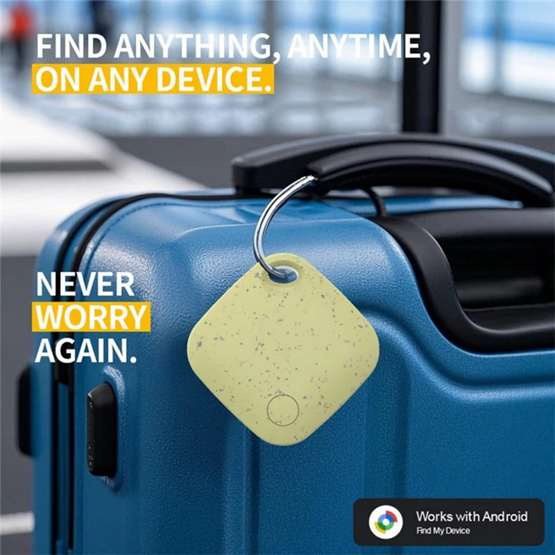 tag03 For Google Find My Device Bluetooth-Compatible Tracker Bio-Degradable Global Positioning Finder Anti Lost Locator - Black