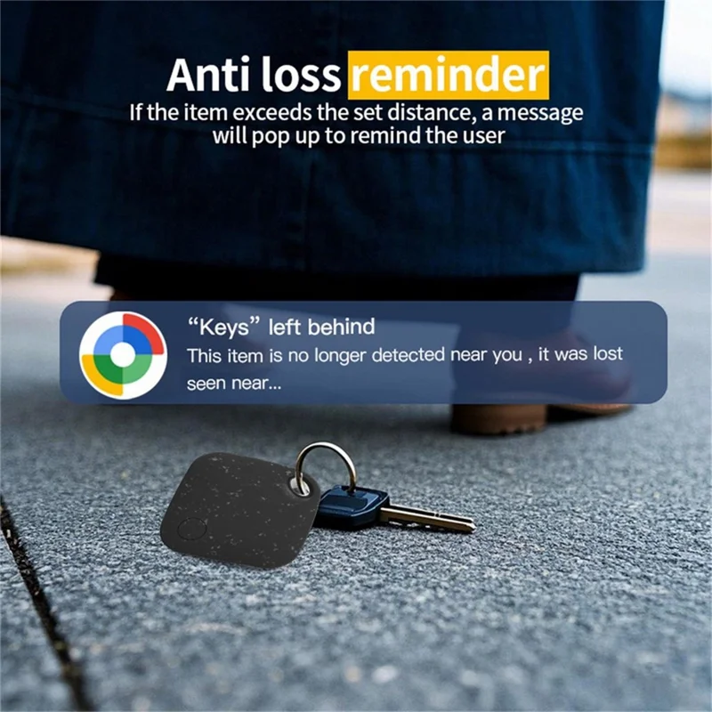 Tag03 Pour Dispositif de Recherche Google Tracker Bluetooth Compatible Biodégradable de Positionnement Global Détecteur Anti-Perte - Rose