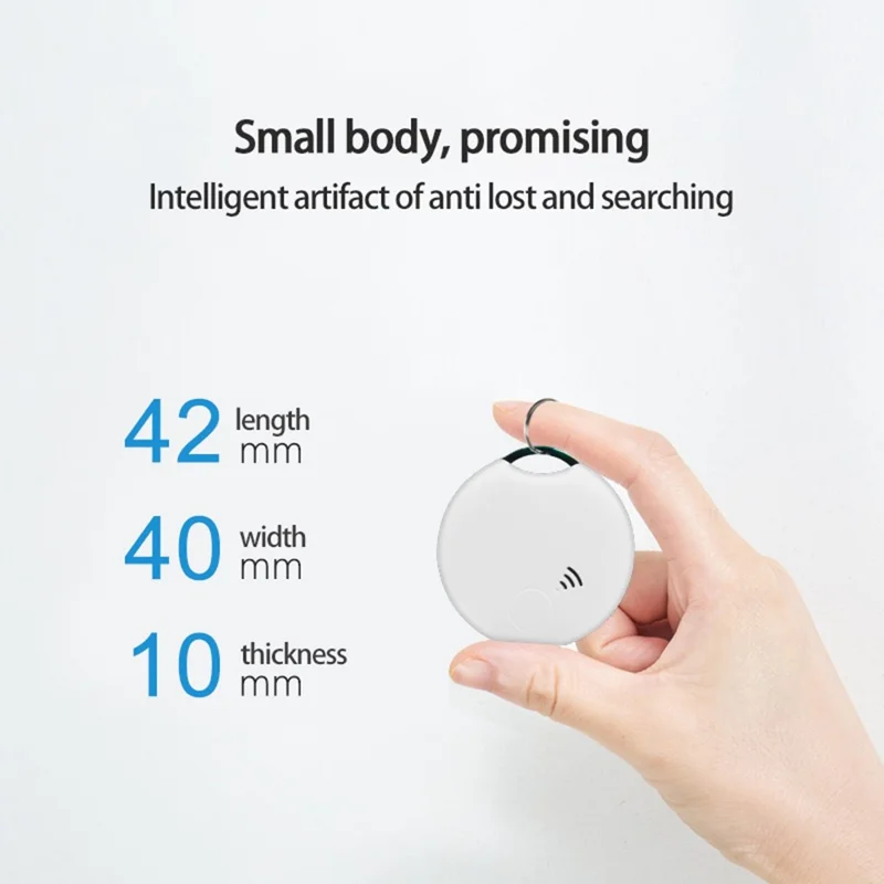 LT01 Localizador de Llaves Inteligente Bluetooth para Android, Buscador Bidireccional Compatible con Aplicación Tuya Smart - Blanco