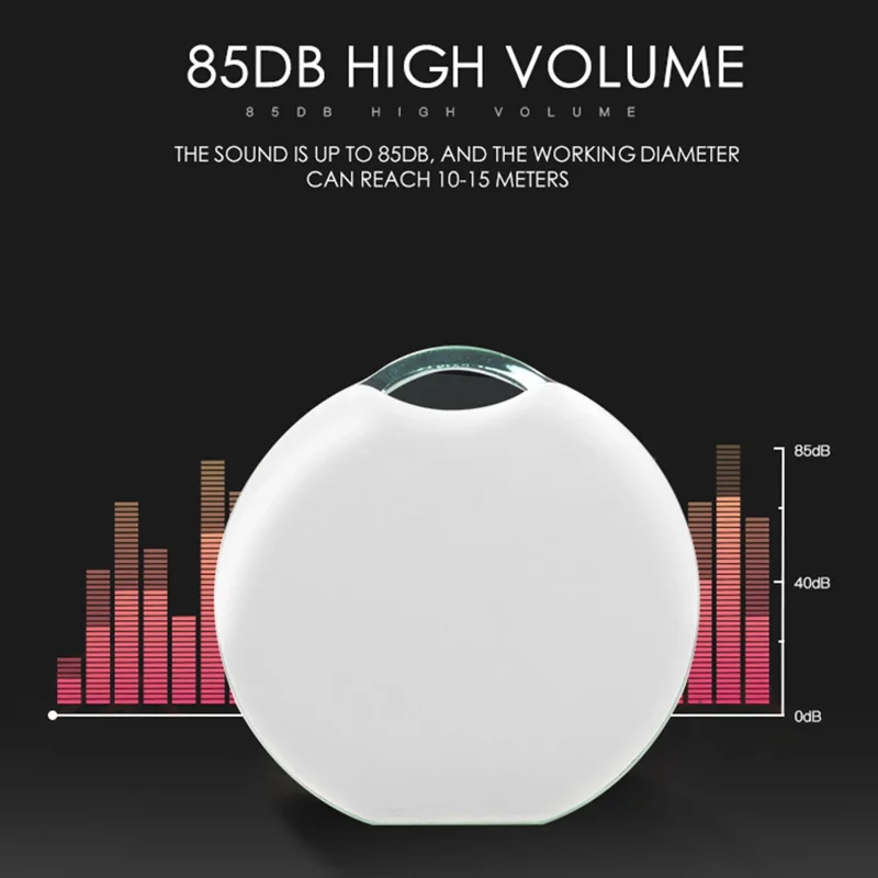 LT01 Localizador de Llaves Inteligente Bluetooth para Android, Buscador Bidireccional Compatible con Aplicación Tuya Smart - Blanco
