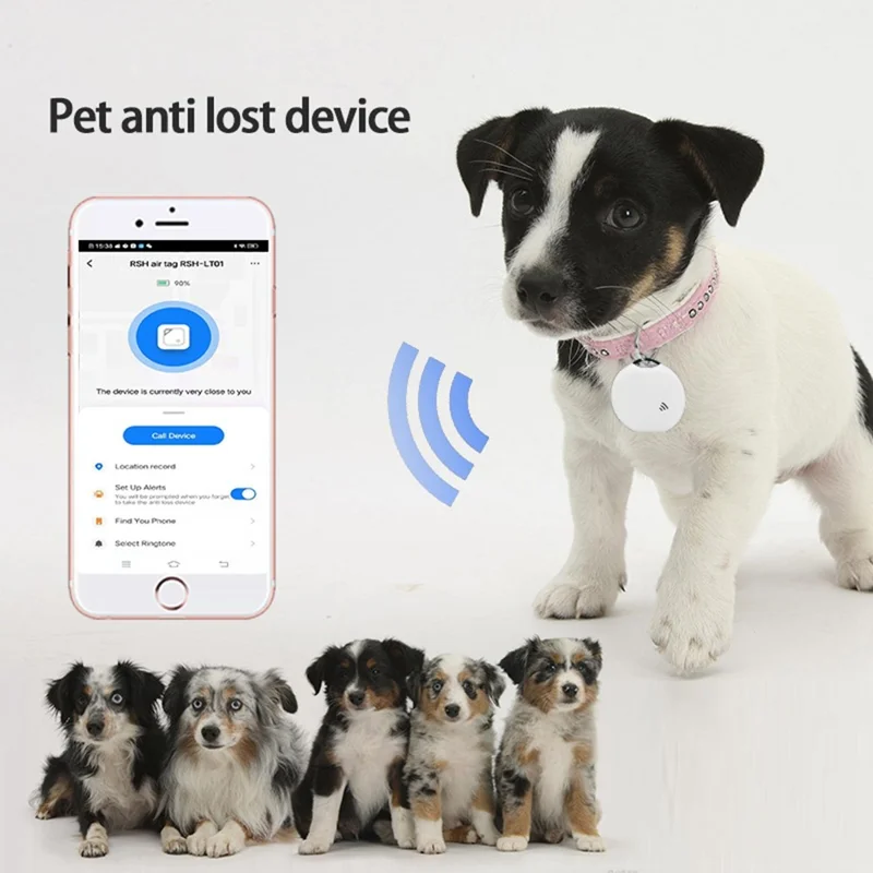 LT01 Localizador de Llaves Inteligente Bluetooth para Android, Buscador Bidireccional Compatible con Aplicación Tuya Smart - Blanco