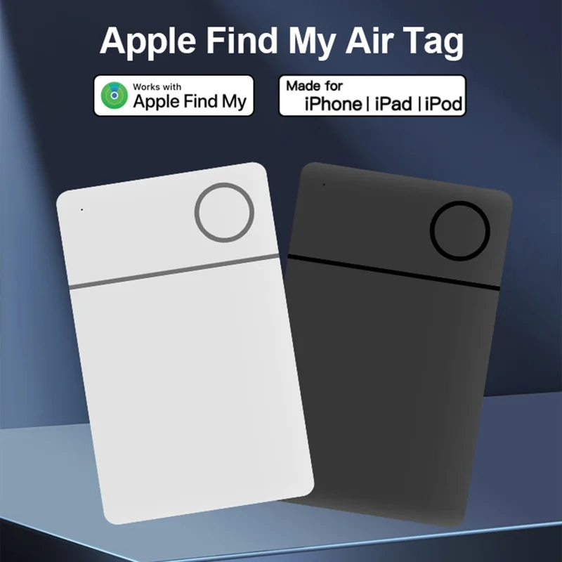 icard01 Global Positioning Tracker Ultra Thin Anti Lost Locator Compatible with Apple Find My - Black