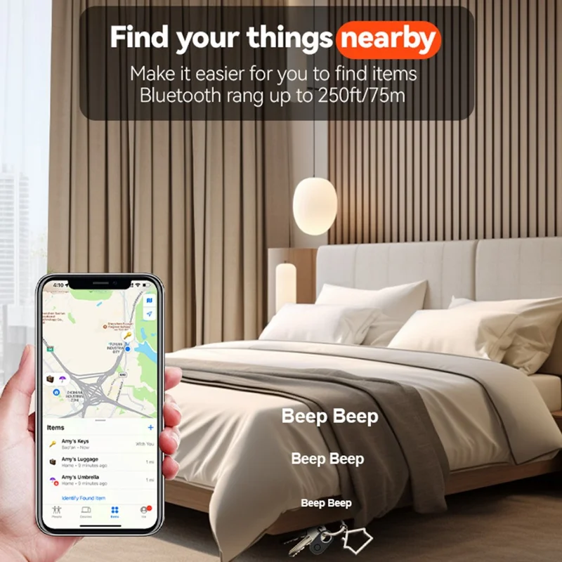 Itag12 für Apple Find My Bluetooth-kompatiblen Lokalisator Haustier Kind Ortungsgerät - Schwarz