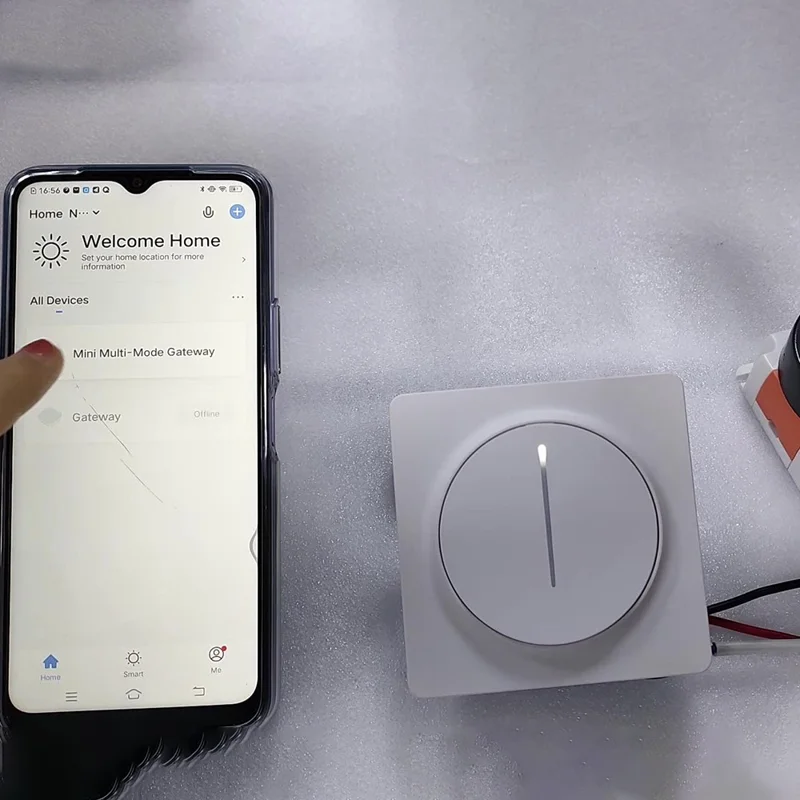 RSH-EU-SD02 WiFi настенный диммер беспроводной светильник контроллер умная сенсорная панель, европейский стандарт