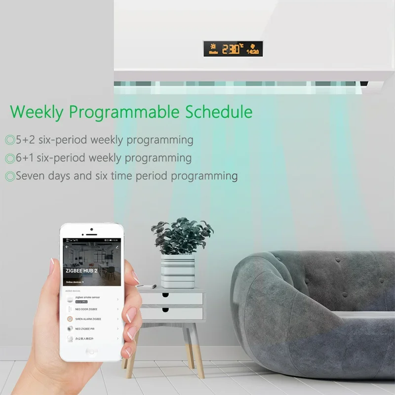 RV01 Zigbee Radiator Valve Smart Home Thermostat Controller Support Smartphone Tuya Remote Control