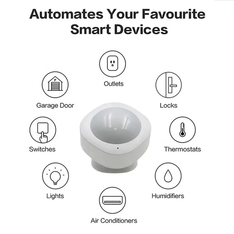 Датчик движения Zigbee MS02 Tuya с датчиком PIR для системы домашней автоматизации