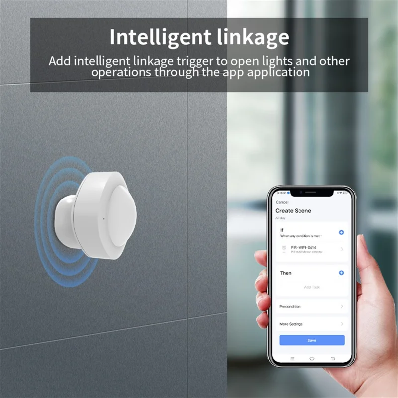 Датчик движения Zigbee MS02 Tuya с датчиком PIR для системы домашней автоматизации