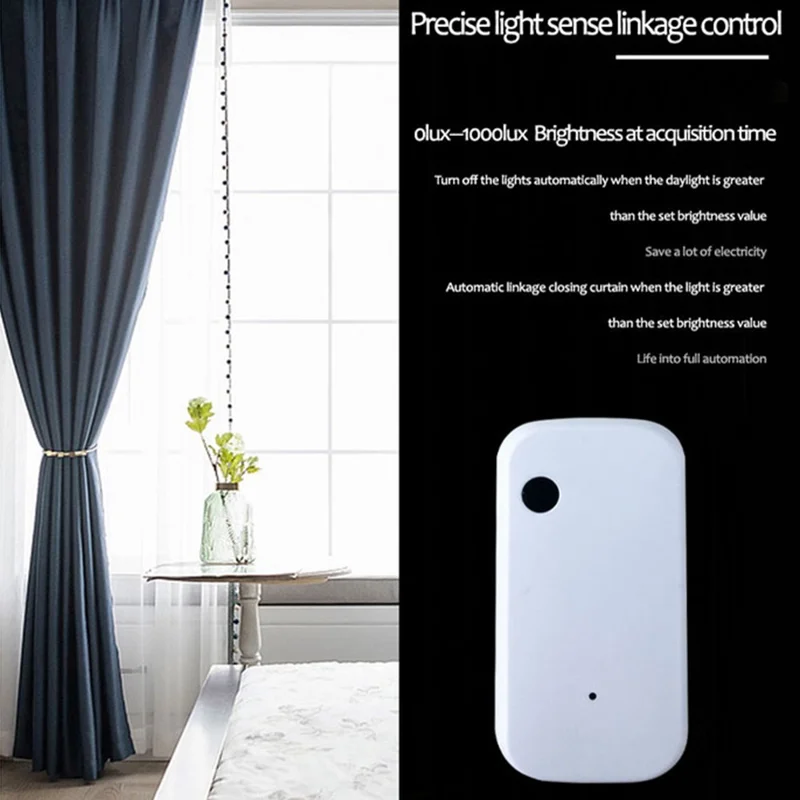 LS01 Tuya WiFi Light Sensor Smart Illumination Detector Brightness Sensing Device